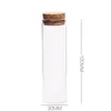 24pcs 50ml Boyut 30*100mm Test Tüpü Cork Stopper Spice Şişeleri Konteyner Kavanozları Flakonlar DIY Craft