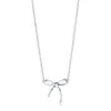 Dorapang 100% 925 Sterling Silver Necklace Pendant Heart Shaped Bow Love Pendant Chain Rose Gold Original äkta kvinnor smycken256w