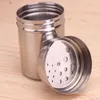 Socker salt peppar burk flaska rostfritt stål konditor behållare kök ört spice shaker kök gadgets kaffe shaker