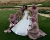 Ashi Studio Country Wedding Dresses Off Shoulder Applique Beaded Sweep Train Saudi Arabia Bridal Dress Backless Plus Size Wedding Gowns