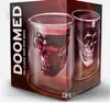 Creative Design Skull Head Okulary Wino Przezroczyste Podwójne ściany Wysokie Borokrzemian Szklany Kubek Odporny na ciepło Tumbler 3 3m FF