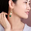 National style sterling silver long earrings antique temperament super sen vintage China with cheongsam earrings female