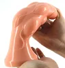 Grote dildo grote anale plug convex ontwerp penis anale stimulator vrouwelijke masturbatie sex speelgoed gevulde stop anus massage volwassen producten