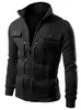 Designer Fleece Hoodies Coat Sweatshirt Men's Fashion Stand Collar Button Sweater Sweater Jacket Sweater Men's jacket