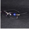 Belmon Rimless Reading Glasses 남성 여성 다이아몬드 커팅 디옵터 안경 남성 노안 안경 + 1.0 + 1.5 + 2.0 + 2.5 + 3.0 RS611