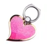 Roterande 360 ​​Liquid Finger Grip Bling Glitter Heart Universal Cell Phone Ring Hook Holder Stativ för iPhone 6 7 8 Samsung Tablet PC