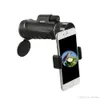 Eyebreb 10x42 Teleskop Monokulärt kompakt handhållen Multi-Coated Monocular Spotting Scope Telescope med Smartphone Adapter Mount