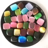 Mixed Color Cat's Eye Stone Tuimed kwarts kristal vierkant Opaalkwarts Mineralen Monsters Diy Sieraden Making Home Decoration2576