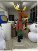 2018 gorąca wyprzedaż dla Mascot Brown Deer Elk Elk Christmas Birthday Party Dress Masoct Costume