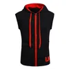 Men039S Solid Mouwlevess Hoodies Cottonual Hoodied tanktop met Cap Hoodies Sweatshirts Street T -shirt voor vrouw9062325