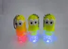 2020-New Arrival Minion Luz LED Keychain Chaveiro Anel Kevin Bob Lanterna Tocha Som Toy Despicable Me Promoção Presente de Natal dos miúdos