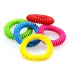 Anti-moustique Élastique Répulsif Bracelet Été 7 couleurs Huiles Végétales Naturelles Téléphone Sangle Élastique Main Anneau Bracelet Livraison gratuite