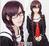 Danganronpa Dangan-Ronpa Toko Fukawa Fashion Hair Long Cosplay Traje Festa Peruca Frete Grátis Barato Venda Sale Festa Cosplays