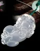 Authentic natural high ice chalcedony jade pendant jade Yu Ru Buddha Goddess lucky