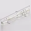 2017 New Crystal Glass Dildo Huge Penis Clear Glass Anal Butt Plug Dildo Double Anal Beads Adult Sex Products Sex Toys For Women Y18110504