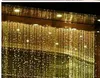 LED-lampen knipperende lamp set 10m x2m vallen waterdichte kerst waterdicht licht gordijn bruiloft licht AC 110V-250V