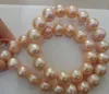 10-11mm South Sea Gold Pink Pearl Necklace 18 tum 14k guldlås