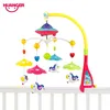 Musical Crib Mobile Bed Bell Baby Rattle Rotating Bracket Projecting Toys for 0-12 Months Newborn Kids Christening gift2750