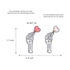고딕 양식의 사랑 에나멜 핀 골격 손으로 심장 롤리팝 배지 브로치 옷깃 핀 데님 청바지 셔츠 가방 다크 펑크 쥬얼리 선물