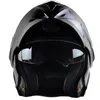 Moda doble lente flip up motocicleta casco motocross cara completa ajuste para hombres mujeres