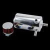 PQY RACING - Universal Breather Tankoil Catch Can Can Tank med andningsfilter, 0.5L PQY-TK10