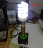 Freeshipping Electronic toys dc 12V tesla coil Teaching experiment Wireless power transfer Transmission with Glow tube indicator Light