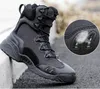 العلامة التجارية الرجال سستة الأحذية العسكرية القوات الخاصة التكتيكية الصحراء القتالية في الهواء الطلق أحذية المشي لمسافات طويلة أحذية الثلوج