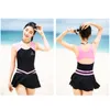 Verzy Pretty One Piece Swimsuit Skirt Women Beach Swimwear Dress Cute Sexy A-line Print Young Ladies Bathing Suit Sq18047 Ms6i