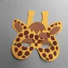 Maschere di animali in schiuma EVA per bomboniere per feste di compleanno per bambini Dress Up Costume Zoo Jungle Party Supplies 13 stili