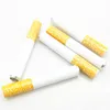 Pipa per pipa da fumo Pipa per pipa a mano per tubi di metallo per smerigliatrice di calabrone a forma di sigaretta di tabacco Spedizione gratuita