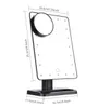 180 Degree Rotation 20 LED Touch Screen Makeup Mirror Bluetooth Speaker 10X Magnifying Mirrors Lights Beauty Tool DHL free shipping