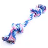 Pet Dog Toy Double Knot Cotton Rope Braided Bone Shape Puppy Chew Toy Cleaning Tooth 17cm 20cm ZA6104