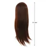 Real cabelo humano manequim cabeça cabeleireiro corte trança prática cabeça braçadeira titular salão de beleza treinamento do cabelo tool9714430