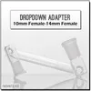 Drop Down Adapter do Reclaimer Foothahs 3.5 "Mężczyzna do żeńskich 10 mm / 14mm / 18mm Ratuj wierszowe