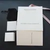 Coffret à bijoux original ensemble argent tissu de polissage velours sac papiers pour Pandora breloques boucle d'oreille bagues coffrets cadeaux