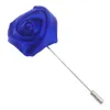 Boutonnière de mariage en soie, tache florale, fleur de Rose, 16 couleurs disponibles, broche pour marié et homme, décoration de costume de Corsage