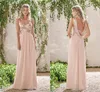 Vestidos de dama de honra baratos Jasmine modernos com lantejoulas douradas no topo Saia de chiffon sem mangas em linha A Sweetheart Vestidos de dama de honra júnior