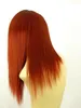 human made hair wigs mid length wig for women copper intense ref Fashion Picture wig