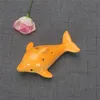 Śliczne 6 -hole sztuki i rzemiosło ceramiczny delfin ocarina edukacyjna zabawka muzyczna instrument zwierząt muzyka flet urok 6 5YX Z2896807