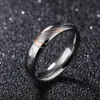 Bagues à bijoux boîte véritable amour en acier inoxydable 316L demi-cœur bague de Couple pour la promesse de fiançailles de mariage ring2949