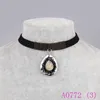 Collier large avec ruban de velours noir classique, 3 pièces, gothique, Noble, cristal, pendentifs, bijoux à la mode pour femmes, A0772