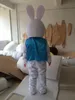 2018 Gorąca Sprzedaż Profesjonalny Halloween Easter Bunny Maskotki Kostiumy Królik Dorosły Rozmiar Wielkanoc Boże Narodzenie