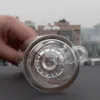 7,5 tums glas bong DAB RIG RECYCLER PERC Vattenrör Hookahs raka rörbubblor med 2mm Quarts Banger