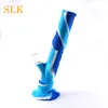 In voorraad NIEUWE BLAUWE GROENE ORANTE SORNTE BOKKER BONDEN TALL GLASSBONG 36 CM Straight Silicone Water Pipe DAB Rigs Oliebrander Pijp