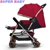 Baby stroller seated reclining lightweight high landscape two-way children kids cart