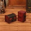 Gratis verzending vintage sieraden doos organizer opbergcase mini hout bloem patroon metalen container handgemaakte houten kleine dozen