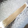 100g Remy Tape Hair Extensions 40pcs / Parti 10-26INCH TAPE Mänsklig hårförlängning Straight Brasilian PU Skin Weft Hair