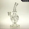 Hookahs SAML Dab Rig Hookahs 8 polegadas Bola de vidro alto FAB Bong Oil Rigs Tubulação de água Clear Female Joint Size 14.4mm PG5167