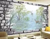 写真カスタム3D立体視壁紙クリエイティブ3D壁紙壁装飾ホーム3D壁画壁紙