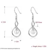 Catalog beschikbare bungelende zoetwaterparel 925 Sterling Silver Earrings sieraden Franse haak oorschelen charmes 11x41cm 16G6728561